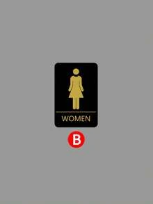 1pc Acrylic 3D Restroom Sign, Barrier-Free Washroom Text Directional Signage, Men/Women Bathroom Indicator Plaque, Cork Board, Pin Board, Vision Board - Multicolor - View 13