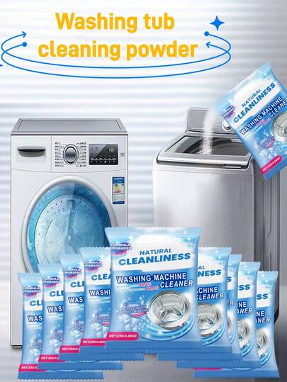 jakehoe Washing Machine Cleaning Powder - Powerful Washing Machine Cleaner For Deep Cleaning And Deodorizing, Effectively Removes Stains And Leaves The Washer Tub Cleaner