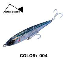 110毫米/39克铅笔型拟饵，仿生饵料，专为大型鱼类设计，4支装2号沉水型拟饵，海钓必备，超远距离沉水铅笔型拟饵，坚固耐用，流线型饵身 - 彩色 - 查看 6