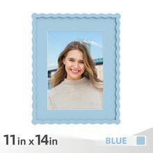 1pc/3pcs Wavy Design Photo Frame For Wall & Tabletop Decoration, Artistic Creative Home Decor With Multi-Color Waves - 7 Standard Sizes 4x4in, 4x6in, 5x7in, 6x6in, 8x8in, 8x10in, 11x14in - Modern Stylish Interior Accent, Fun Picture Frames, Scalloped Picture Frame- Graduation Wedding Gift (Random Photo Paper) - 波浪形 - 查看 25