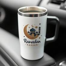 12pcs/Set Ramadan Moon Theme UV Transfer Stickers | Self-Adhesive Plastic Decals For Crafts, Mugs, Laptops & Water Bottles, High-Quality Prints, Durable, Glossy - Multicolor - View 4