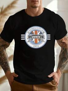 Men T-Shirts - 黑色 - 查看 1