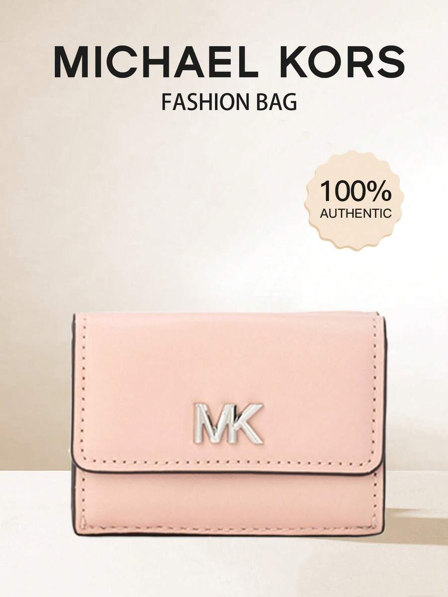Michael Kors FACET Women's RFID Blocking Compact Slim Bifold Wallet - Baby Pink - View 1