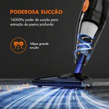Cord Vacuum Cleaner, 8 in 1 Vacuum Cleaners,1.5 L Dust Cup, Rechargeable Vacuum Pet for Hair, Carpet, Hardfloor,DX115C Handheld Vacuum Cleaner, Multi-function Household Vacuum Cleaners 650W 15000Pa Silent Strong Suction Home Aspirator Dust - A - Ver 5