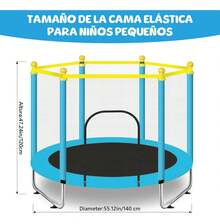¡RecomendadoBrincolín Trampolín 1.4m Para Niños Tumbling Red ¡Top de Temporada - Azul - Ver 6