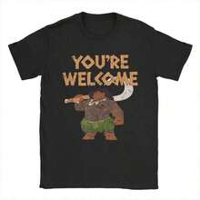 Pouplar MoanaS Maui Confident Pose You'Re Welcome Graphic Print T Shirt Men Women Cotton Tee Shirt Clothing - Black - View 7