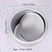 1 pieza/5 piezas/10 piezas Moldes de mini pasteles, aptos para tartas de queso, magdalenas, postres y herramientas de repostería DIY - Esenciales para la repostería en el hogar - Multicolor - Ver 12