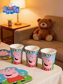 Hasbro 8pcs Official Authorized Disposable Paper Cups, Cute Cartoon Design, Durable Leak-Proof, Suitable For Birthday Party, Picnic, Travel, Family Gathering, Daily Use, Bathroom Rinse, Beverage Service - Multicolor - View 5