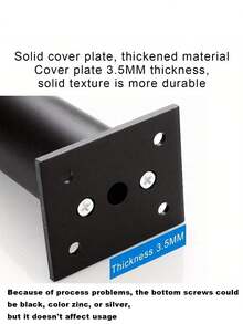 4个铝合金家具腿 - 可调节圆形沙发腿，适用于橱柜、桌子、椅子、沙发、床，银色 - 彩色 - 查看 11