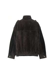 DEEKA Spring & Autumn New Women's Fashion European And American Style Suede Leather Casual Jacket - Chestnut 1 - View 10