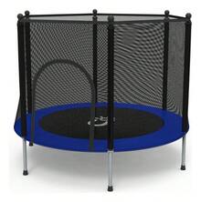 ¡RecomendadoTrampolin Brincolin Infantil Red De  1.40mts Niños¡Top de Temporada - Negro-Azul - Ver 6
