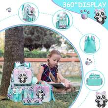 Aesthetic Cute Backpack For Elementary To Teen Girls - 8-10 Years Old Kids Bookbag - 06 女孩 - 查看 3