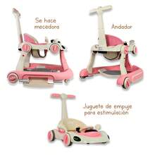 Andadera 5 En 1 Multifuncional Noni Is-131 A - Rosa - Ver 4