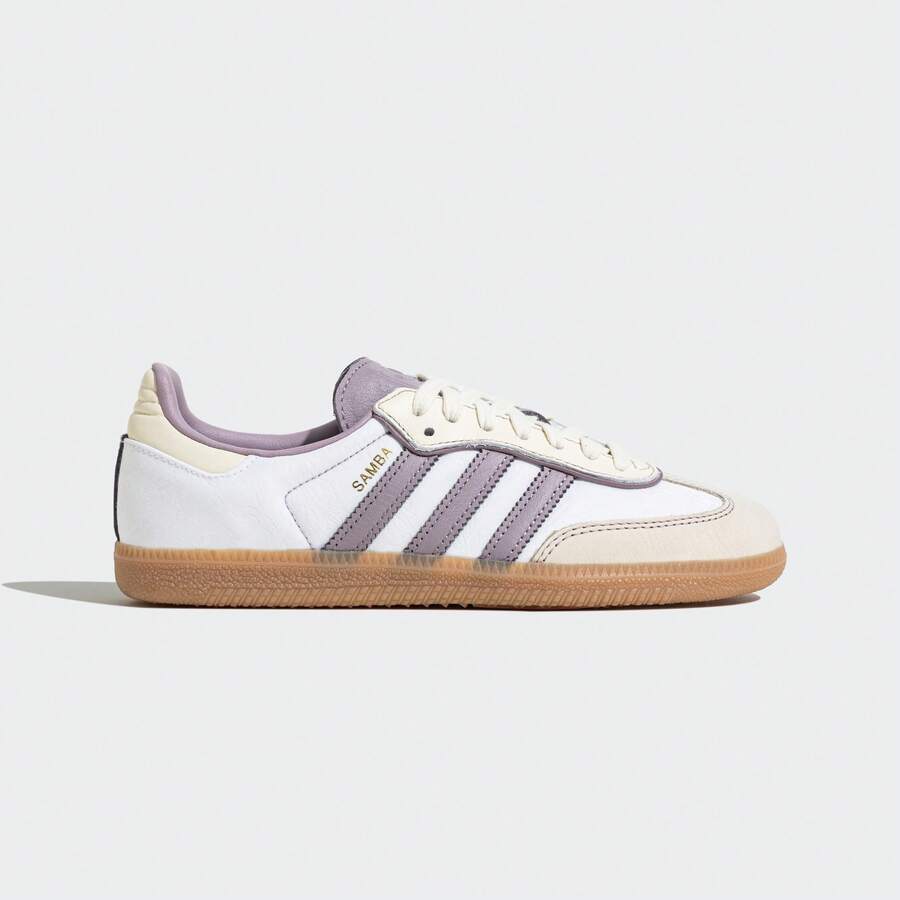 女款 Adidas SAMBA OG W 經典運動鞋 德式訓練鞋「T-Toe 鞋」 - 香檳色 - 查看 1