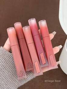 Gege Bear 1pc Soft Matte Velvet Lip Gloss, Long-Lasting Non-Fading, Natural Color, Versatile Makeup Lip Tint - Multicolor - View 4