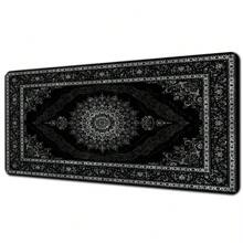 1pc New Black Persian Style Retro Mouse Pad, Mysterious & Fashionable Computer Gaming Mouse Pad, Rubber Mouse Mat, Gaming Keyboard Pad, Office Desk Mat Office Desk Accessories Desk Accessories Office Supplies Office Decor - 1PC - View 10