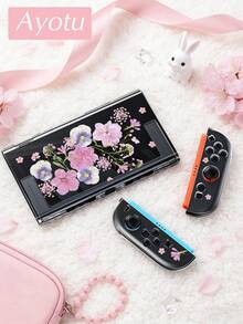 Ayotu 1pc Embossed Dandelion Pattern Ultra-Thin TPU Transparent Protective Case Compatible With Switch OLED/Switch/Switch Lite/New Switch 2 (2025) - Supports Kickstand Design, No Need To Disassemble, Anti-Fall And Dust-Proof, Multiple Colors Available, Pastoral Style/Plant Lover Gift/ Floral Protective Case - Multicolor - View 13