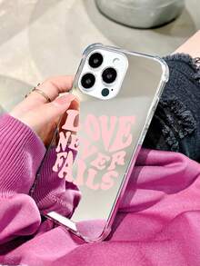 1 chiếc ốp lưng điện thoại chống rơi bằng acrylic tráng gương in hình khẩu hiệu "LOVE NEVER FAILS" tương thích với iPhone 13/11/17/17pro/16/14/15/15pro/15 Plus/15 Promax/7plus/8plus/X/Xs Max/Xr/11pro/12pro/13pro/14pro/12mini/13mini/11promax/12promax/13promax/14promax/14plus/17pro Max/17Air/6/6s Plus/7/8/16Pro/16plus/16promax/Se2/17promax & Tương thích với Samsung Galaxy/A54/A14/A12/A13/A15/A32/A33/A24/A52S/S20/S21/S22/S23/S24/S23Plus/S24ultra/S25/A15/A33/A23 - Nhiều màu - Xem 3