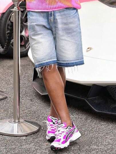 Pantalones cortos de mezclilla tipo Bermuda Y2K, pantalones cortos de mezclilla casuales y versátiles sueltos y desgastados para hombres, estilo deportivo y de moda callejera tipo universitario, adecuados para uso diario, ir al trabajo, estar en casa, ocio, actividades al aire libre, salir con amigos