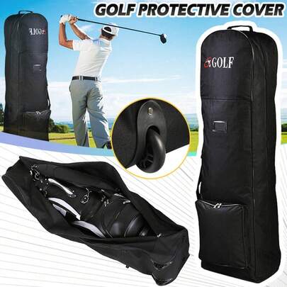1PCS 130X36X25CM Professional Padded Golf Holiday Travel Bag Case With Wheels Lightweight