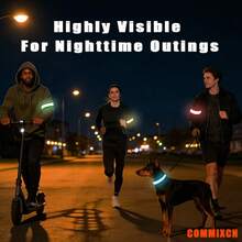 Brazalete LED recargable, ajustable y visible, adecuado para hombres y mujeres, se puede conectar como cinturón - TALLA ÚNICA - Ver 5