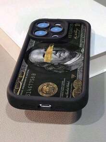 1pc Colorful Painted High-End Textured Anti-Drop Dollar Printed Phone Case Compatible With IPhone 16/11/16pro/16plus/16promax/16e/15Promax/13/14/12/XS/XR/7G/8P, Galaxy S25/S25PLUS/S25 Ultra/A16/A36/A26/A56/A50/A12/A32/A52/A72/A51/A21S/A13/A14/S24/S24PLUS/S24Ultra,S22/A52/A53/A54/A55 - 1pc - 查看 3