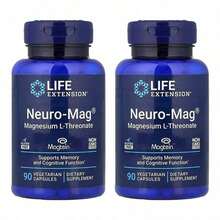 Life Extension Neuro-Mag,Magnesium L-Threonate,90 Vegetarian Capsules (48 Mg Per Capsule) - 3 CÁI - Xem 11
