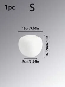 1件北欧极简风格仿陶瓷花瓶，条纹纹理仿陶瓷装饰瓶，适用于客厅、玄关柜、咖啡桌、卧室床头柜、书架、咖啡厅角落、工作室展示、高端服装店展示、婚礼接待区、派对装饰，可搭配鲜花、干花、桉树叶、麦秆、鲜花、玫瑰、百合、人造植物、北欧风格绿植。 - 多色 - 查看 16
