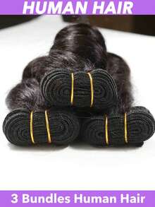 Human Hair Bundles 8A Brazilian Curly Virgin Kinky Human Hair Weave 3 Bundles (20 20 20 Inch,135g) Unprocessed Weft Extensions Natural Black 10-22 Inch - Natural Black - View 2