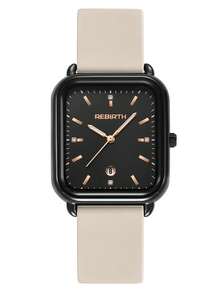 1pc Women's Calendar Display Casual Style Silicone Quartz Wrist Watch, Versatile For Daily Wear - one-size - View 15