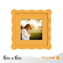 1pc/3pcs Wavy Design Photo Frame For Wall & Tabletop Decoration, Artistic Creative Home Decor With Multi-Color Waves - 7 Standard Sizes 4x4in, 4x6in, 5x7in, 6x6in, 8x8in, 8x10in, 11x14in - Modern Stylish Interior Accent, Fun Picture Frames, Scalloped Picture Frame- Graduation Wedding Gift (Random Photo Paper) - 波浪形 - 查看 86