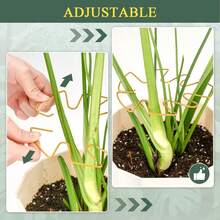 1pc Metal Turtle Shell Leaf-Shaped Plant Support Rack, Size 13*14cm/16*18cm, Multiple Shapes Available, Suitable For Climbing Plants Like Turtle Back Bamboo, Unique Durable Design, Ideal Support For Indoor/Outdoor Gardening Plants, Also Applicable For Potted Plants - Green - View 6