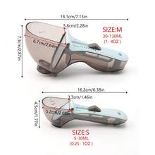 2件套量勺厨房工具塑料奶粉刻度勺烘焙工具精准测量工具 - 彩色 - 查看 2