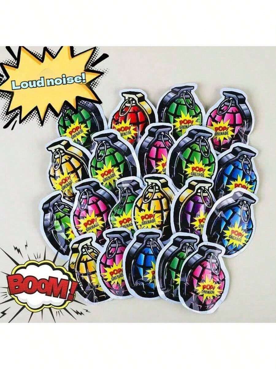 10/30个装恶作剧炸弹套装，CS场景，乐趣无穷。扔出去就“砰”的一声！超级放松。适合办公室恶作剧、愚人节恶作剧和课堂娱乐。能给各个年龄段的人带来无穷的欢乐。可用作课堂奖励/生日礼物/监狱日礼物，也是办公室减压玩具。