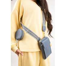 IKRUSH Mini Crossbody Bag With Wide Strap And Coin Pouch I39398 - Denim - View 4