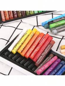 50PCS Artist Oil Painting & Chalk & Pastel & Drawing Brush Set For Students And Doodling Back To School - Multicolor - View 5