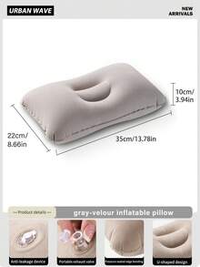 URBANWAVE充气枕，充气枕，露营枕，背包枕，颈枕，带防漏阀的便携式气枕，侧睡露营枕，蝴蝶形枕，美观露营装备，Sea To Summit Aeros风格 - 彩色 - 查看 11