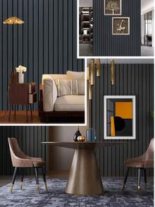 1 Roll Self-Adhesive Dark Gray Herringbone Pattern PVC Contact Paper, Removable Wallpaper For Bedroom, Living Room, Bathroom, Kitchen Countertop, Furniture Renovation, DIY, 17.7inX39.3/118.1/196.8in - B-Grey - View 6