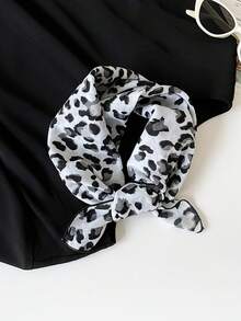 1条女士纯棉小围巾/头巾,百搭大地色系花卉香蕉印花,适合颈部、头发,夏季海滩适用 - 多色-QM58 - 查看 27