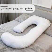 Sleeping Pillow For Pregnant Women, Full-Body Pregnant Women Pillow, With Removable And Washable Pillowcase To Support Back, Buttocks, Legs, And Abdomen, Suitable For Pregnant Women      Christmas Eve Rest Pillows Mother Day Gift - 淺灰紫 - 查看 2