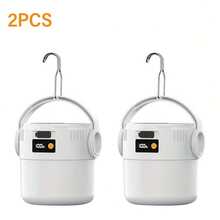LiHangStar 1/2/4pcs Solar Powered Portable Lantern, LED Rechargeable Camping Light, Outdoor Hanging Lamp, Portable Design, Suitable For Tent, Hiking, Emergency, Rechargeable Camping Lantern - Solar Camping Lights - View 11