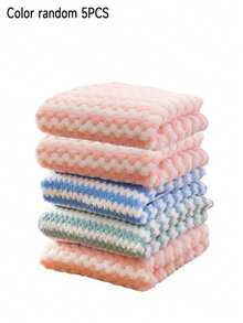 10pcs/5pcs Set Cleaning Towels, Kitchen Dishcloths, Cleaning Rags, Oil-Free Dishwashing Cloths, Multi-Purpose Cleaning Towels, Household Cleaning Cloths, Kitchen & Bathroom Cleaning Towels, Absorbent Towels, Easy To Remove Stains And Grease, Cleaning Supplies, Cleaning Tools, Size 25cm X 25cm, Multi-Color Cleaning Cloths - Multiple Styles - View 15