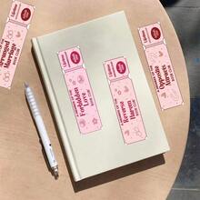 20 张浪漫小说主题书签 - 票根设计书签，美观的阅读配件，送给浪漫小说爱好者、书虫、读者和书友会成员的礼物 - 多色 - 查看 4