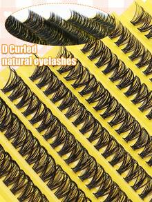 10 Row 200PCS Dramatic Eyelashes Bundles Crossed Natural Soft Faux Mink Individual Fluffy DIY Clusters Lashes Segmented Eyelash Extensions Makeuplash Clusters,Eyelash Clusters,Individual Eyelashes,Lashes,Fake Lashes - D - View 1