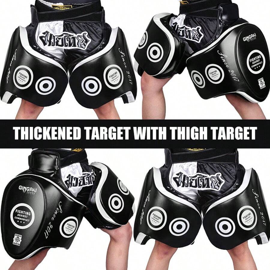 GINGPAI Muay Thai Thigh Target Pad, Thick Muay Thai Protective Gear, Kickboxing Leg Sweep Training Target