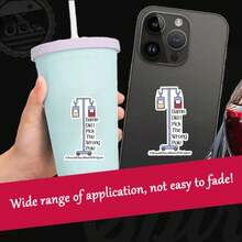 Cartoon Nurse Vinyl Sticker, Self-Adhesive Medical Theme Decal, Cartoon Nurse Design For Car And Plastic Surfaces, Glossy Finish, Asymmetrical Shape, Anime & Fantasy Themed, For Glass, Metal, Ceramic, Cloth - Single Use Left Placement,School Supplies,Back To School - A - View 3