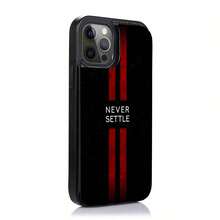 Estuche para teléfono con patrón de rayas rojas llamativas Compatible con estuches para teléfonos   17  16 Pro Max  15 Pro Max  13 y  12 Diseño texturizado de cuero negro minimalista de alta calidad Elegante y protector gran regalo para familiares amigos amantes novios novias y el día de San Valentín - Negro - Ver 3