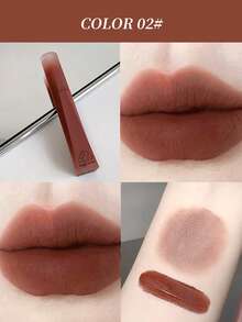Gege Bear 1pc Soft Matte Velvet Lip Gloss, Long-Lasting Non-Fading, Natural Color, Versatile Makeup Lip Tint - Multicolor - View 8