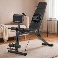 Banqueta Musculação Exercício 10x1 Banco Scott Flexora Ajustável Consport - Preto - Visão 3