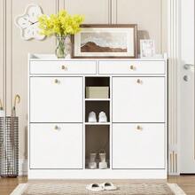 Shoe Cabinets - White - View 6